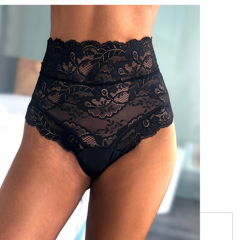 Culotte taille-haute dentelle-Velonjara-Secret