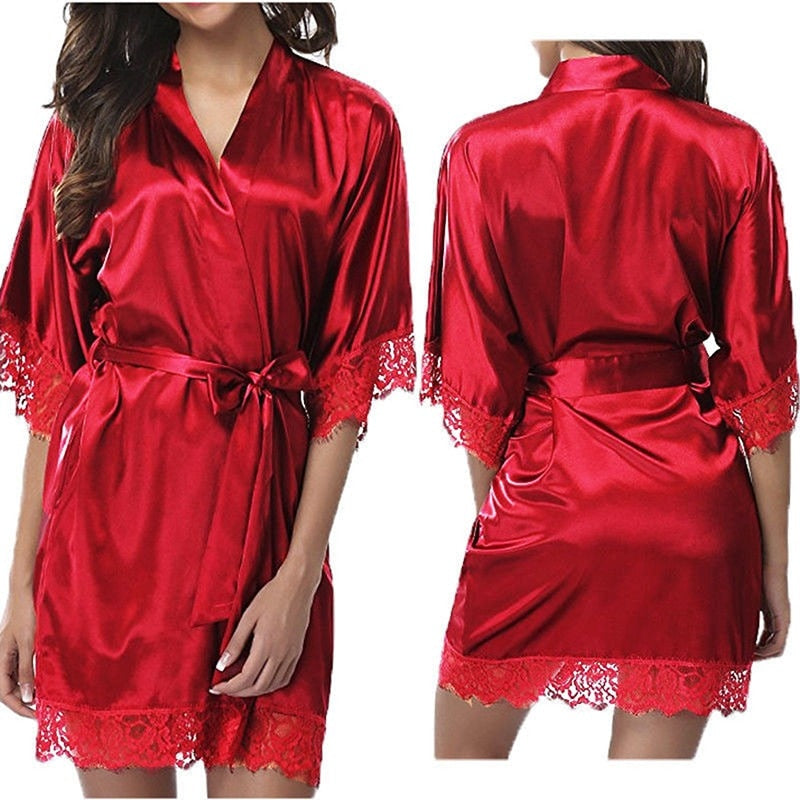 Robe de nuit satin-Velonjara-Secret