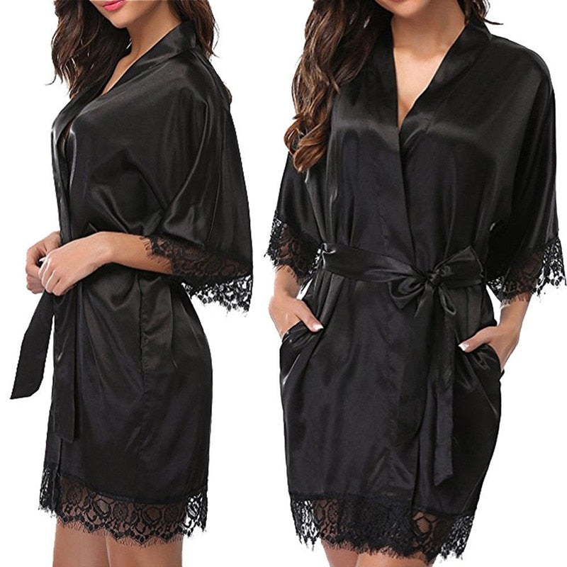 Robe de nuit satin-Velonjara-Secret