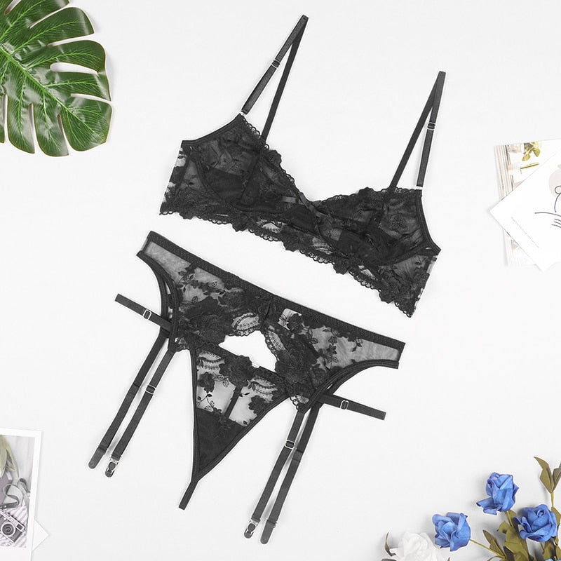 Ensemble lingerie 3pcs