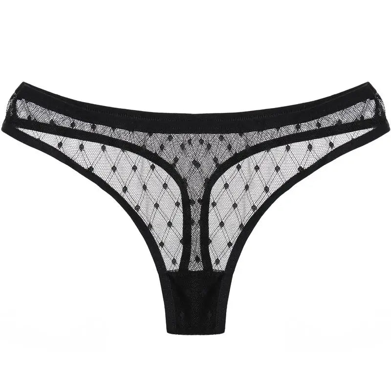 Bikini transparent à pois