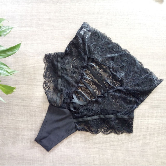 Culotte taille-haute dentelle-Velonjara-Secret