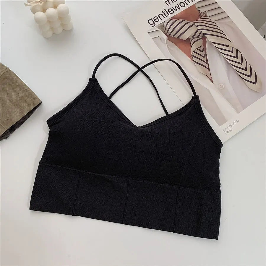 Brassière push-up à dos croisé
