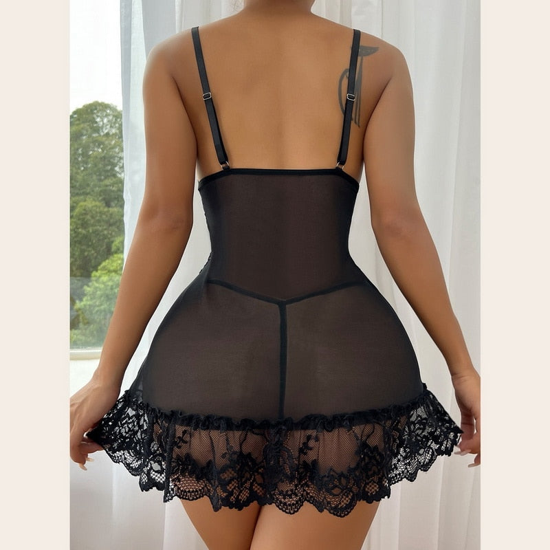 Ensemble nuisette en dentelle-Velonjara-Secret