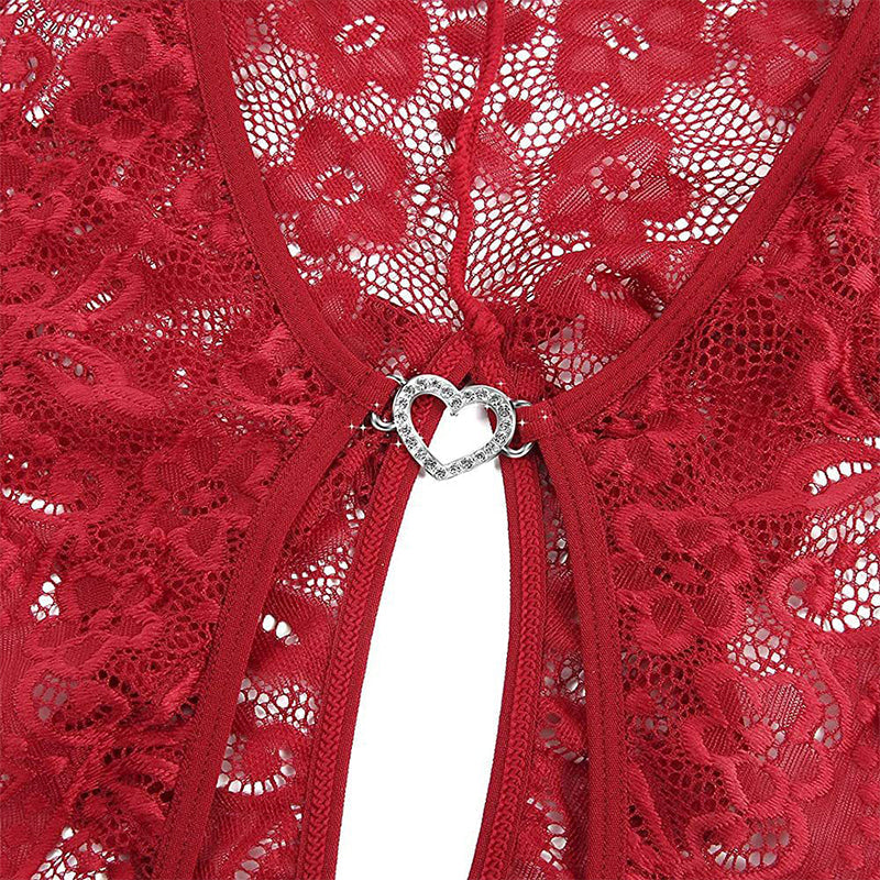 Body dentelle à motifs