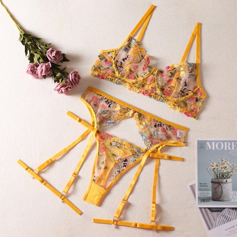 Ensemble lingerie floral