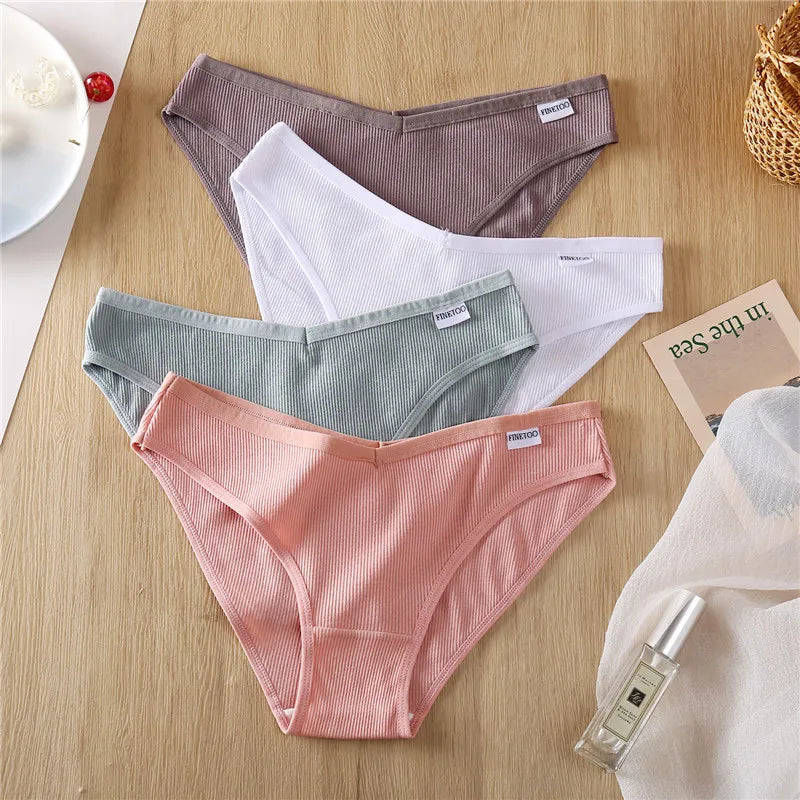 Lot de culottes coton taille basse