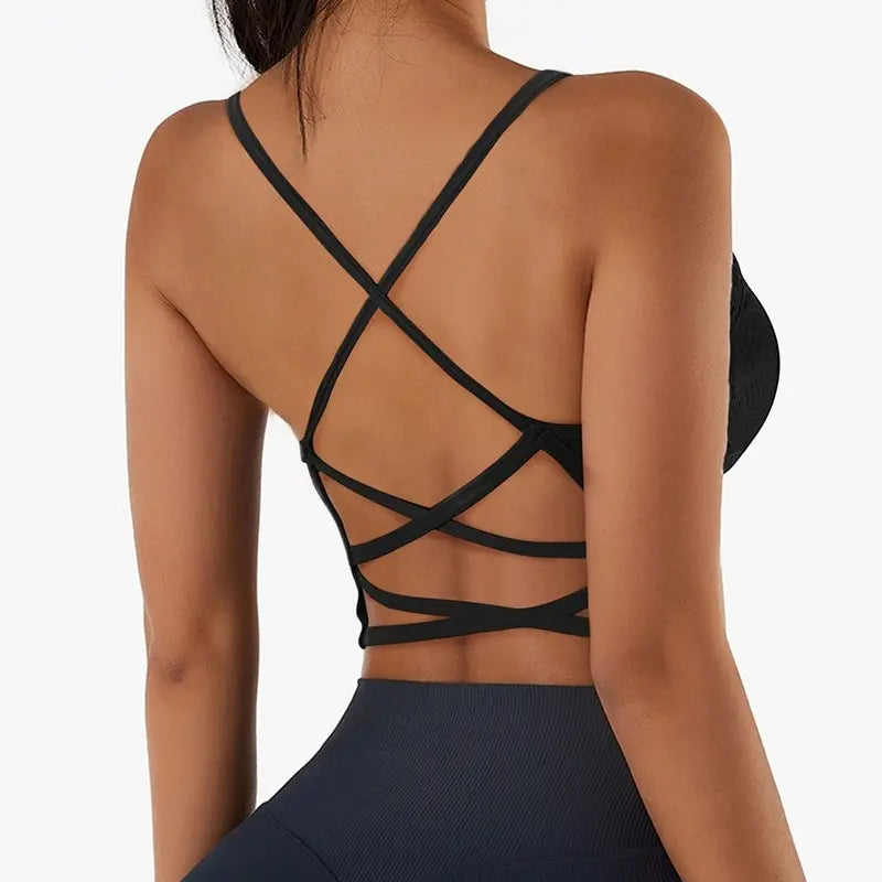 Brassière push-up à dos croisé