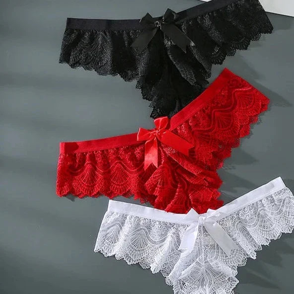Lot de culottes en dentelle lot x3