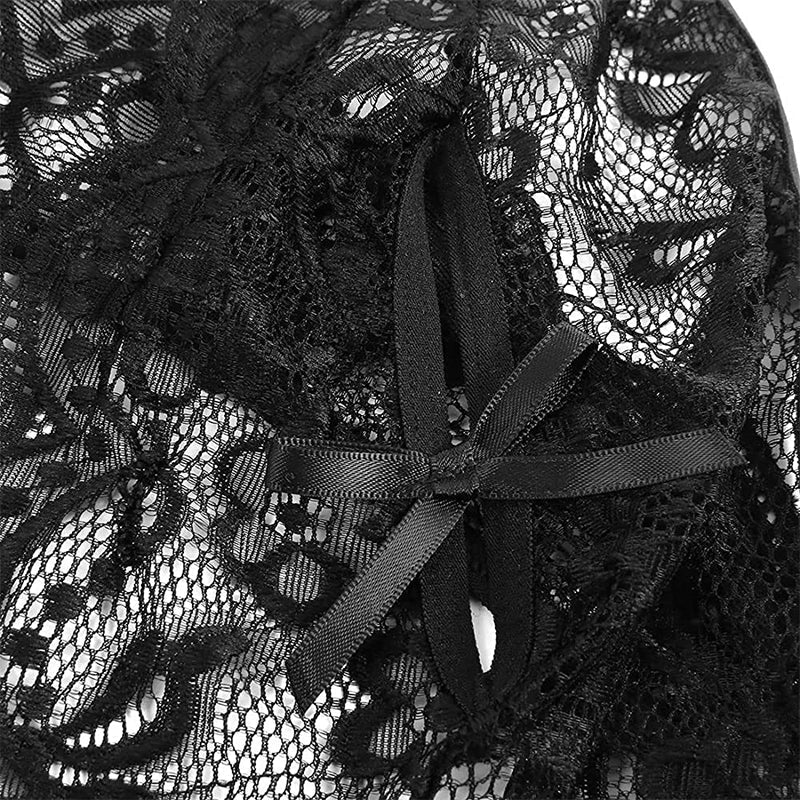 Body dentelle à motifs