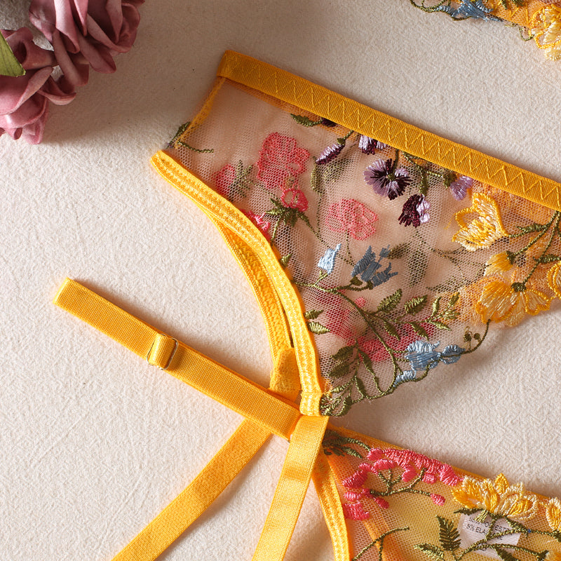 Ensemble lingerie floral