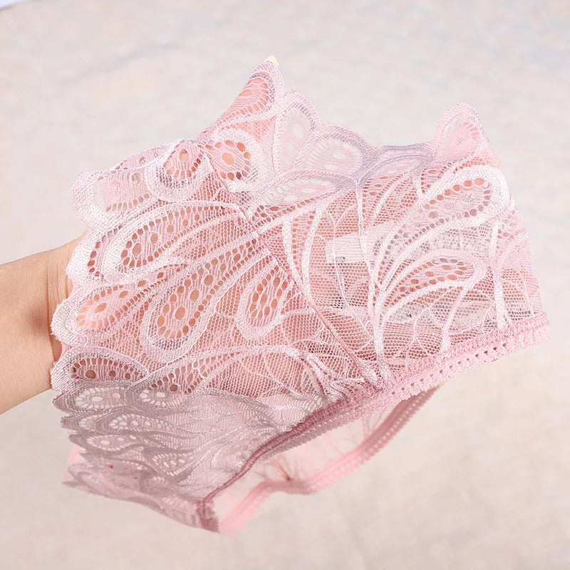 Lot de culotte en dentelle taille basse