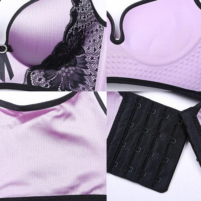 Lace bra wire free B C cup Lingerie-Avenue