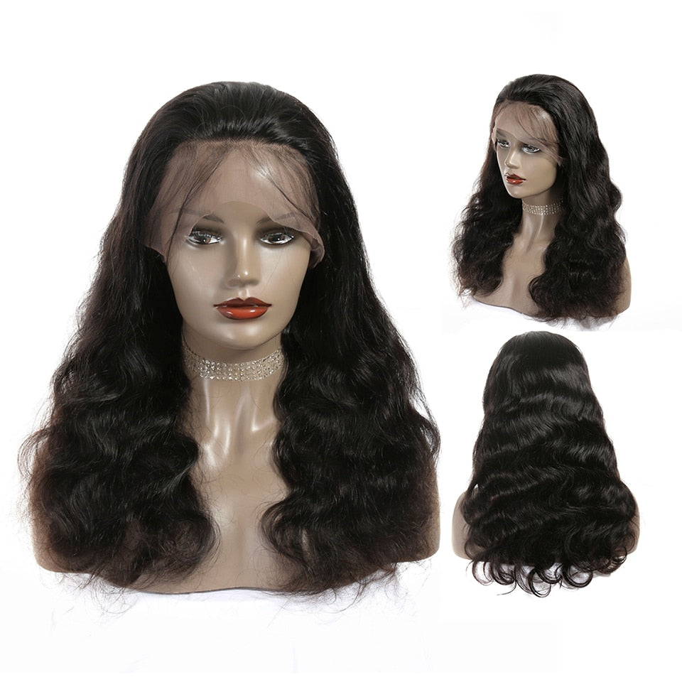 Perruque brézilienne cheveux 100% naturels fermeture frontale en dentelle