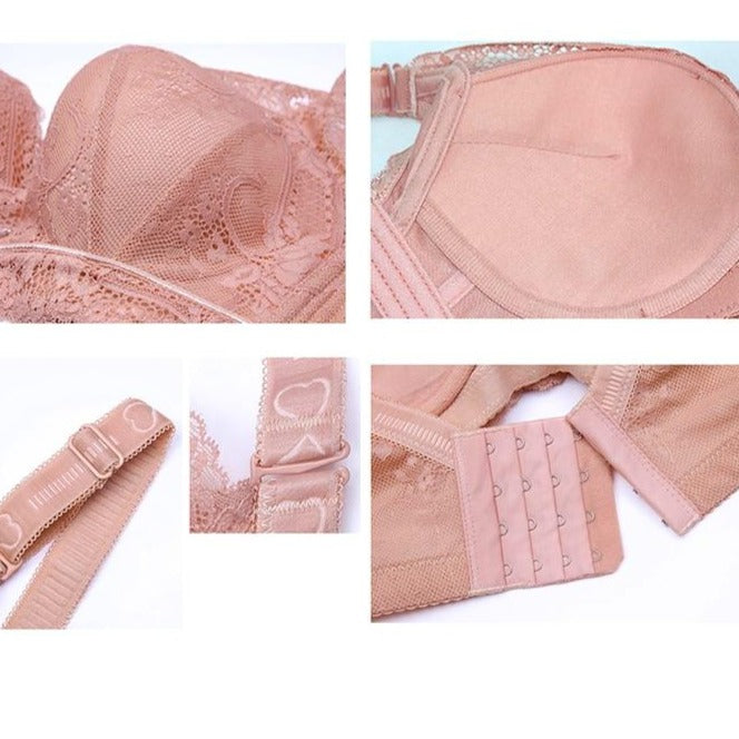Wireless bra plus size lace Lingerie-Avenue