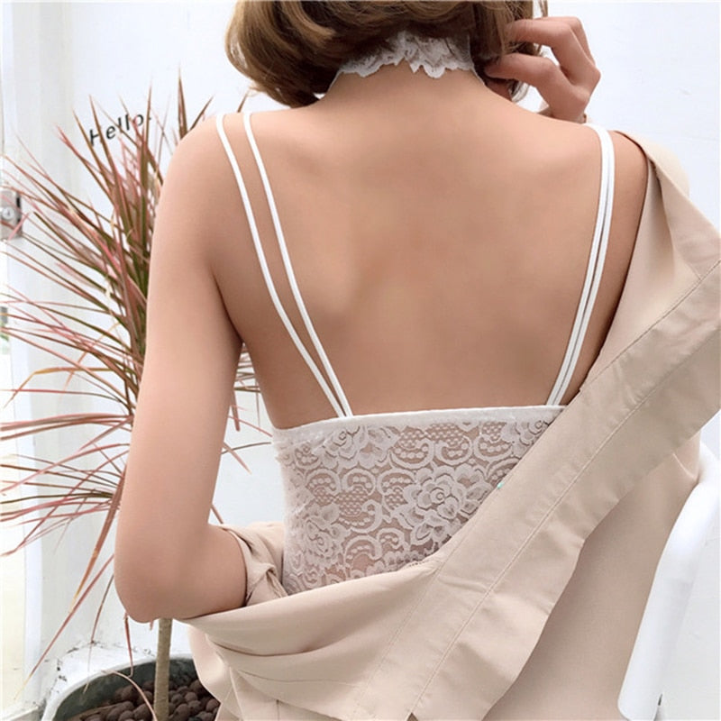 Bralette dentelle choker - Avenue-Dentelle