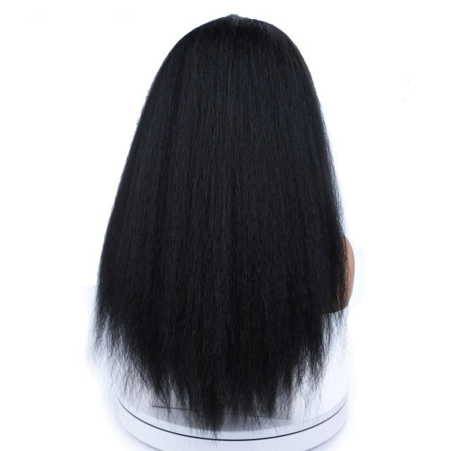 Perruque synthétique lisse et crépue