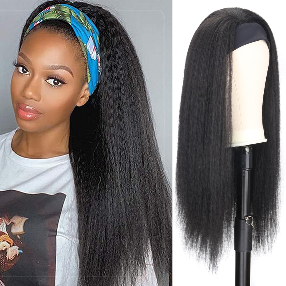 Perruque afro curly couleur naturelle 16 à 26 pouces