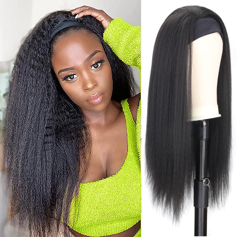 Perruque afro curly couleur naturelle 16 à 26 pouces