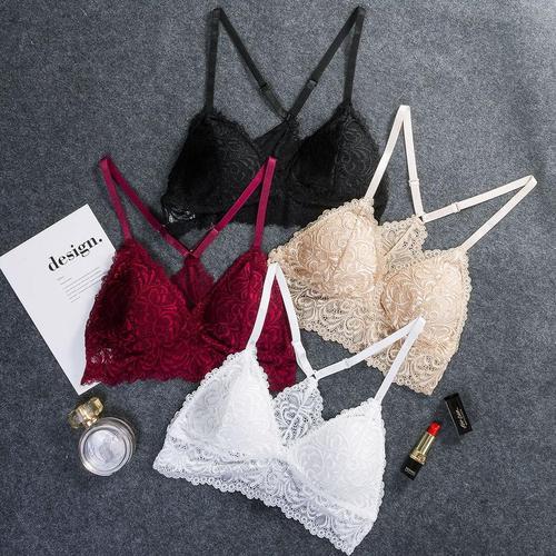 Bralette nylon et dentelle-Velonjara-Secret